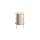 Beistelltisch Eiche natur & graues Metallgestell - ca. 44 x 60 cm