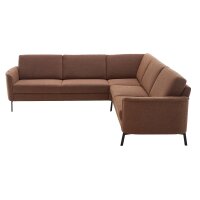 COMFORT SMART Grace - Ecksofa Salt n pepper rusti Bezug – Stellfläche ca. 266 x 246 cm