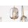 Interliving Leuchten Serie 9334 - Hängeleuchte Rauchglas & schwarzes Metall – Länge ca. 102 cm