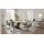 Interliving Esszimmer Serie 5121 – Essgruppe mit sechs Stühlen Charakter-Eiche, thymianfarbener Bouclé Alpine & schwarzes Metall – ca. 200 x 100 cm