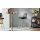 Interliving Esszimmer Serie 5122 – Bargruppe mit vier Stühlen graues Glas, Stoffbezüge & Edelstahl - fünfteilig