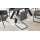 Interliving Esszimmer Serie 5122 – Essgruppen mit Schwingstühlen schwarzes Glas & Metall - ca. 160 x 90 cm