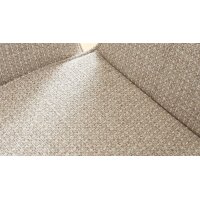 Interliving Esszimmer Serie 5115 - Essgruppe mit heller Polsterung beiger Webstoff Shout 05, mandelfarbener Bezug Gaucho 02, anthrazitfarbenes Metall & astige Eiche