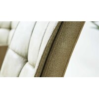 Interliving Esszimmer Serie 5104 – Essgruppe mit Ausziehtisch farngrüne Mikrofaser Fern, dunkelgraue Tischplatte Industrial & schwarzes Metall