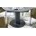 Interliving Esszimmer Serie 5104 – Essgruppe mit Ausziehtisch farngrüne Mikrofaser Fern, dunkelgraue Tischplatte Industrial & schwarzes Metall