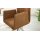 Interliving Esszimmer Serie 5104 – Essgruppe mit drehbaren Stühlen bernsteinfarbene Mikrofaser Amber, helle Wildeiche & Edelstahl