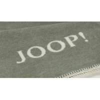 JOOP! Wohndecke Uni Doubleface Salbei & Ecru –...