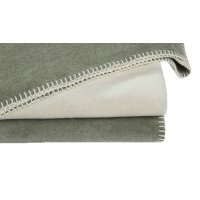 JOOP! Wohndecke Uni Doubleface Salbei & Ecru – ca. 150 x 200 cm
