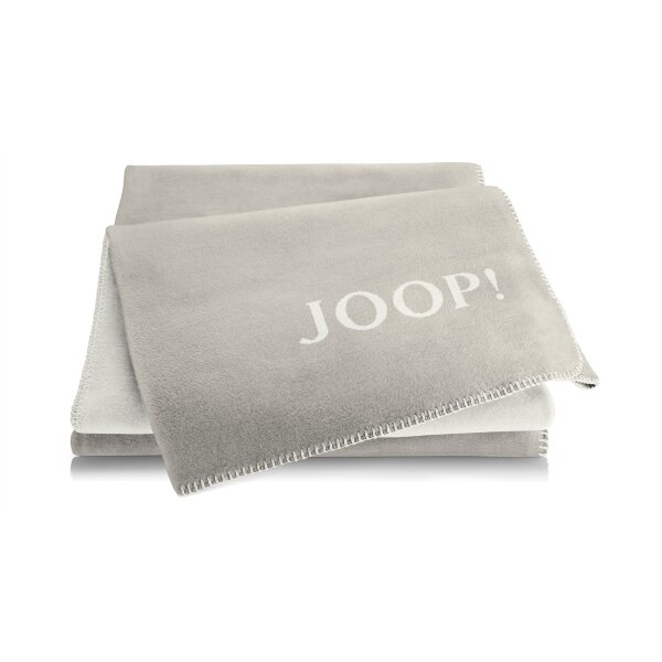 JOOP! Wohndecke Uni Doubleface Ash Light – ca. 150 x 200 cm