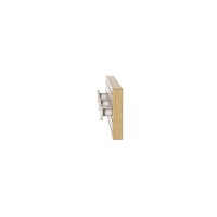 Wandgarderobe Eiche & Kaschmirfarben - 3 Haken, ca. 35 x 9 cm
