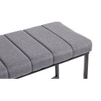 Bank Grau & Schwarz - ca. 118 x 47 cm