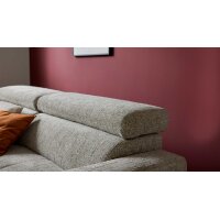 Interliving Sofa Serie 4420 - Ecksofa mit Holzfüßen grausilberner Bezug LRS 19 – Stellfläche ca. 178 x 256 cm