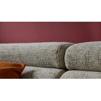 Interliving Sofa Serie 4420 - Ecksofa mit Holzfüßen grausilberner Bezug LRS 19 – Stellfläche ca. 178 x 256 cm