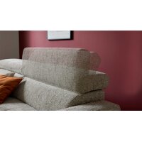 Interliving Sofa Serie 4420 - Ecksofa mit Holzfüßen grausilberner Bezug LRS 19 – Stellfläche ca. 178 x 256 cm
