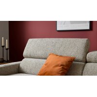 Interliving Sofa Serie 4420 - Ecksofa mit Holzfüßen grausilberner Bezug LRS 19 – Stellfläche ca. 178 x 256 cm