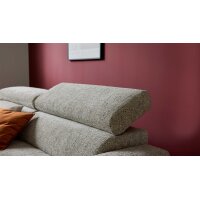 Interliving Sofa Serie 4420 - Ecksofa mit Holzfüßen grausilberner Bezug LRS 19 – Stellfläche ca. 178 x 256 cm