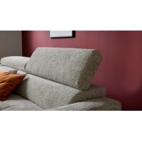 Interliving Sofa Serie 4420 - Ecksofa mit Holzfüßen grausilberner Bezug LRS 19 – Stellfläche ca. 178 x 256 cm