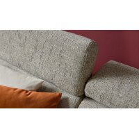 Interliving Sofa Serie 4420 - Ecksofa mit Holzfüßen grausilberner Bezug LRS 19 – Stellfläche ca. 178 x 256 cm