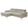 Interliving Sofa Serie 4420 - Ecksofa mit Holzfüßen grausilberner Bezug LRS 19 – Stellfläche ca. 178 x 256 cm