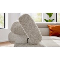 Interliving Sofa Serie 4420 - Ecksofa mit Metallfüßen graubeiger Bezug LRS 19 – Stellfläche ca. 285 x 207 cm