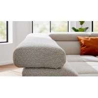 Interliving Sofa Serie 4420 - Ecksofa mit Metallfüßen graubeiger Bezug LRS 19 – Stellfläche ca. 285 x 207 cm
