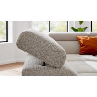 Interliving Sofa Serie 4420 - Ecksofa mit Metallfüßen graubeiger Bezug LRS 19 – Stellfläche ca. 285 x 207 cm