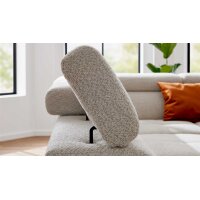 Interliving Sofa Serie 4420 - Ecksofa mit Metallfüßen graubeiger Bezug LRS 19 – Stellfläche ca. 285 x 207 cm