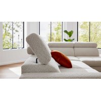 Interliving Sofa Serie 4420 - Ecksofa mit Metallfüßen graubeiger Bezug LRS 19 – Stellfläche ca. 285 x 207 cm
