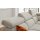 Interliving Sofa Serie 4420 - Ecksofa mit Metallfüßen graubeiger Bezug LRS 19 – Stellfläche ca. 285 x 207 cm