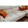 Interliving Sofa Serie 4420 - Ecksofa mit Metallfüßen graubeiger Bezug LRS 19 – Stellfläche ca. 285 x 207 cm