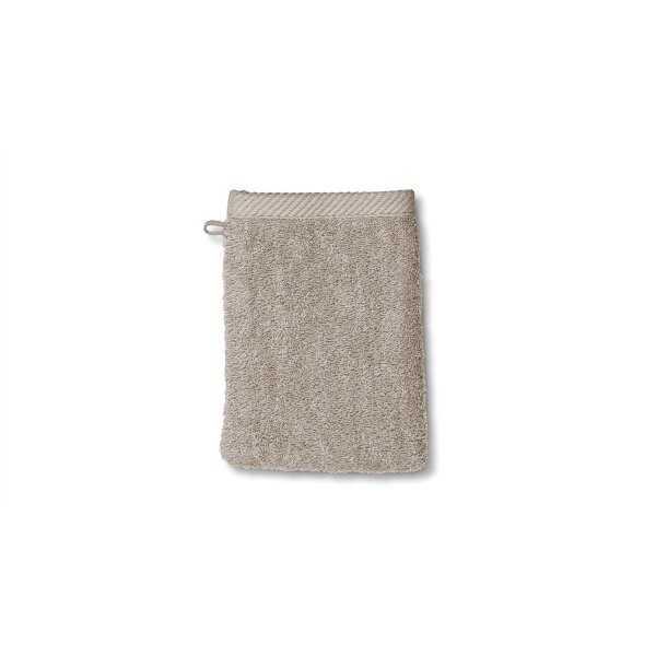 Handtuchserie Ladessa - Waschhandschuh silbergraue Baumwolle - ca. 15 x 21 cm