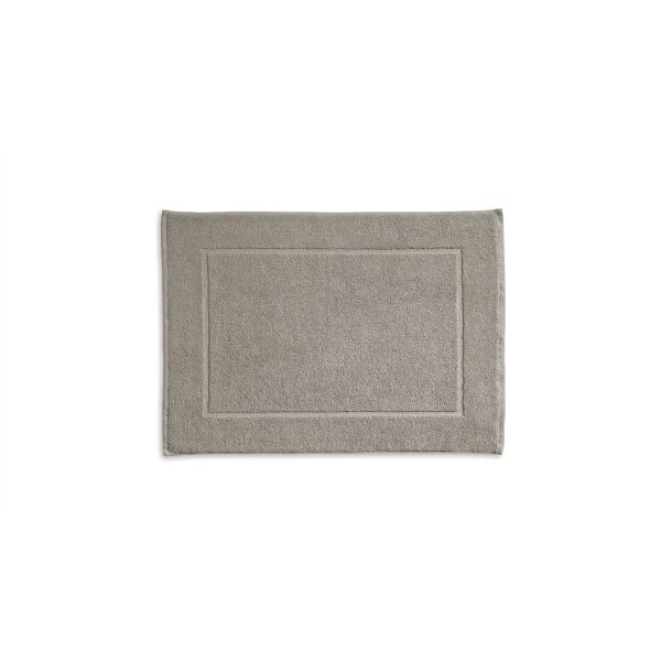 Handtuchserie Ladessa - Badematte silbergraue Baumwolle - ca. 60 x 100 cm
