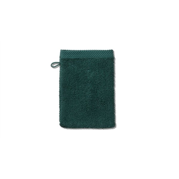 Handtuchserie Ladessa - Waschhandschuh alpengrün Baumwolle - ca. 15 x 21 cm