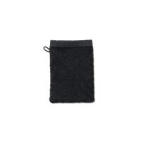 Handtuchserie Ladessa - Waschhandschuh schwarze Baumwolle...