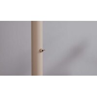 Interliving Leuchten Serie 9354 - Stehlampe sandfarbenes Metall - Höhe ca. 204 cm
