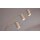 Interliving Leuchten Serie 9354 - Stehlampe sandfarbenes Metall - Höhe ca. 204 cm