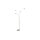 Interliving Leuchten Serie 9354 - Stehlampe sandfarbenes Metall - Höhe ca. 204 cm