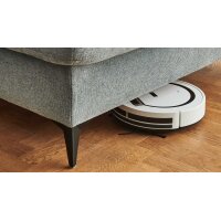 Modulmaster Serie MM-MP1206 - Ecksofa stahlfarbenes Flachgewebe Cyber & schwarze Metallfüße – Stellfläche ca. 353 x 255 cm