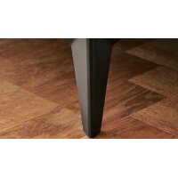 Modulmaster Serie MM-MP1206 - XXL-Funktionshocker stahlfarbenes Flachgewebe Cyber & schwarze Metallfüße – ca. 129 x 64 cm
