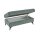 Modulmaster Serie MM-MP1206 - XXL-Funktionshocker stahlfarbenes Flachgewebe Cyber & schwarze Metallfüße – ca. 129 x 64 cm