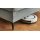 Modulmaster Serie MM-MP1206 - XXL-Polsterhocker stahlfarbenes Flachgewebe Cyber & schwarze Metallfüße – ca. 129 x 64 cm