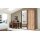 Interliving Jugendzimmer Serie 1701 - Komplettzimmer Risseiche & Schiefer anthrazit