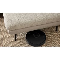 Interliving Sofa Serie 4304 – Wohnlandschaft ecrufarbener Bezug Macan & silberfarbener Bezug Vera – Stellfläche ca. 243 x 357 cm