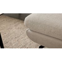 Interliving Sofa Serie 4304 – Wohnlandschaft ecrufarbener Bezug Macan & silberfarbener Bezug Vera – Stellfläche ca. 243 x 357 cm