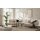Interliving Sofa Serie 4304 – Wohnlandschaft ecrufarbener Bezug Macan & silberfarbener Bezug Vera – Stellfläche ca. 243 x 357 cm
