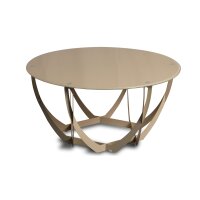Couchtisch Maya 2 Cremeweiß - Durchmesser ca. 80 cm