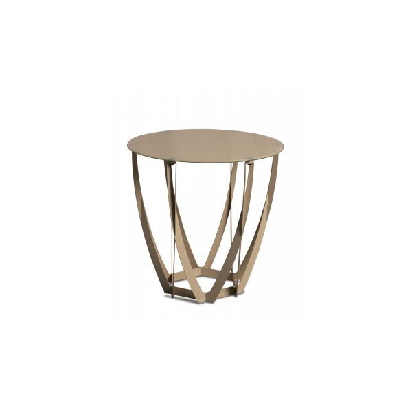 Beistelltisch Maya 1 Cremeweiß - Durchmesser ca. 50 cm