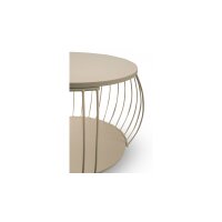 Couchtisch Taiwan 1 Cremeweiß - Durchmesser ca. 60 cm