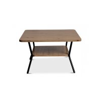 Couchtisch Aurora 2 Artisaneiche & Schwarz - ca. 75 x 75 cm
