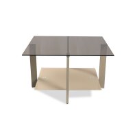 Couchtisch Napoli 1 Bronze & Cremweiß - ca. 75 x 75 cm